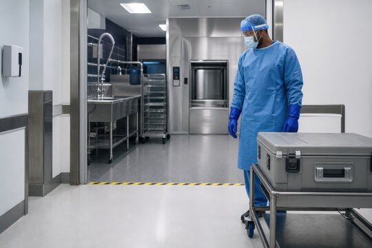 Hospital Sterile Processing Technician Heavy Utility Gloves