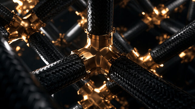 Carbon Fiber Structural Grid with Metallic Node Joints