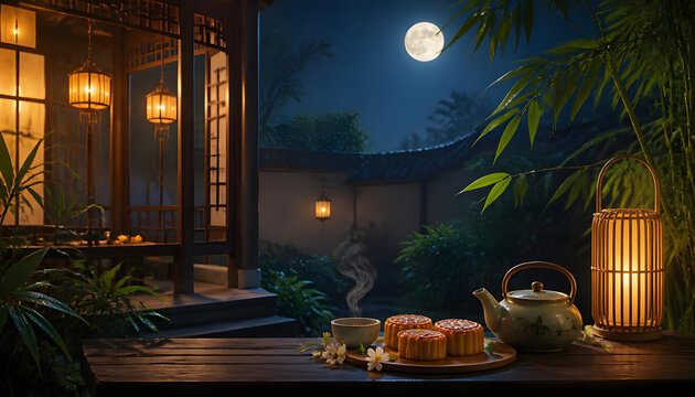 mid autumn festival background