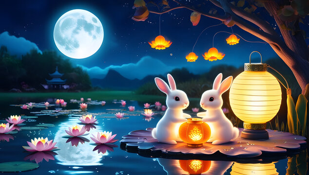 mid autumn festival bcakground