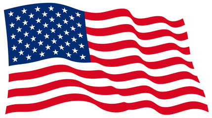 Fototapeta premium A vibrant and detailed depiction of the american flag showcasing its iconic stars and stripes representing freedom and national pride