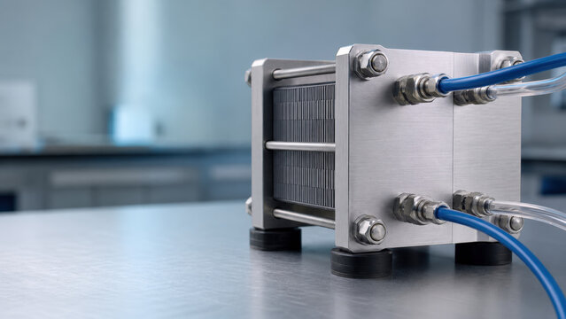 PEM Electrolyzer Stack in Clean Energy Hydrogen Laboratory