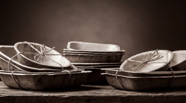 eco-friendly design, elegant biodegradable packaging with organic textures in a minimalist style