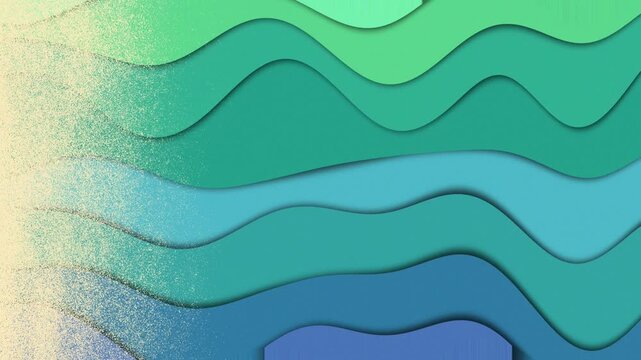 Abstract Flowing Wave Lines Motion Graphic Background