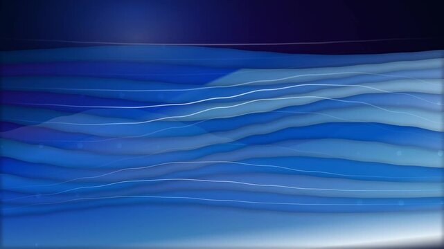 Futuristic Liquid Sapphire Waves Motion Background Loop for Technology Screen