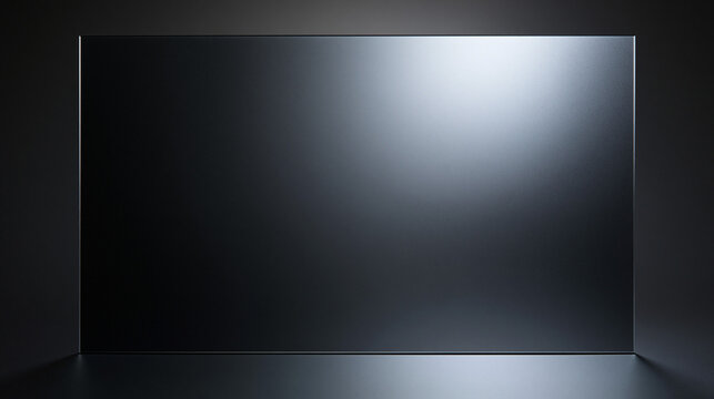 Blank Dark Screen Mockup for Digital Presentation