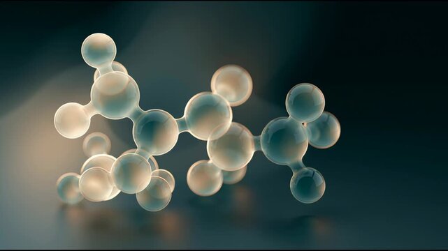 Molecules display various forms and arrangements in a lab, giving insights into their structure and behavior over time.