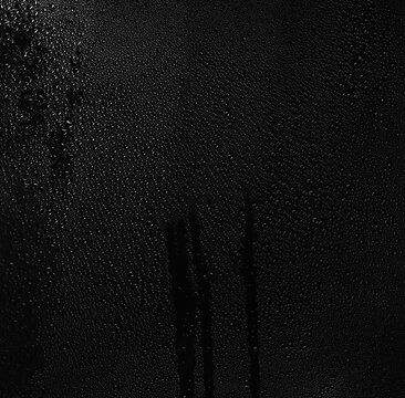 Water droplets background and  texture, cold glass effect 