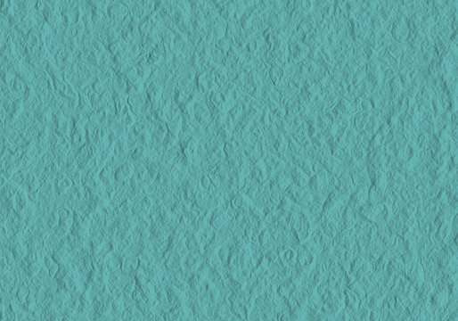 Textured Turquoise Blue Wallpaper Background. Vintage Embossed Pattern, Repelling Effect.