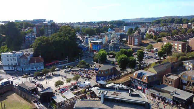 Folkestone Colourful Buildings 4K