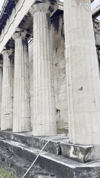 Temple of Hephaestus at the Ancient Agora of Athens, Greece