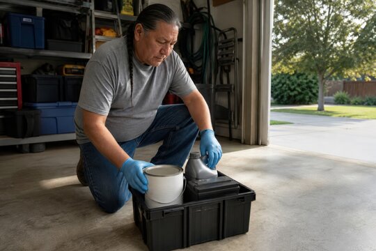 Household Hazardous Waste Collection Home Garage Middle