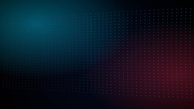 Abstract digital background with glowing blue and red gradient lighting effects and a subtle geometric grid of small light dots for technology projects