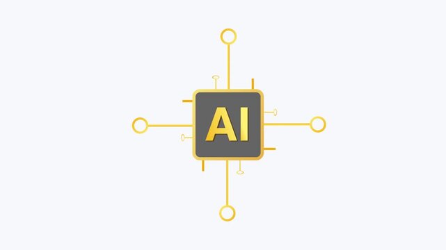 AI Document Processing Workflow Animation with Intelligent Task Automation