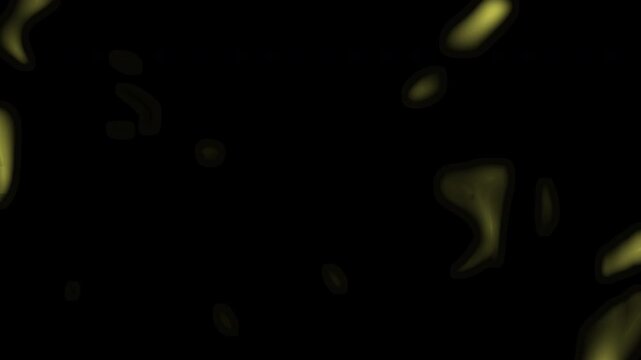 plain black background Abstract artistic design with yellow glowing light blobs on plain black background. Suitable for modern and creative graphic projects.