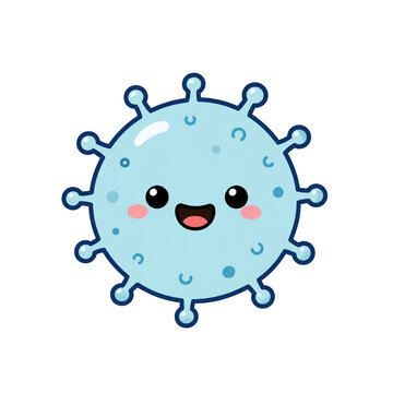 blue bacteria cell phone