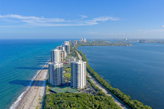 aerial view of Singer Island