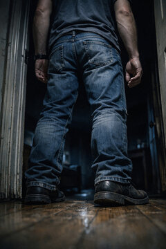 Male Figure in Dark Doorway