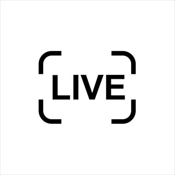 live streaming broadcast icon isolated black vector