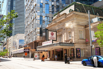 Fototapeta premium Toronto, Canada - June 23, 2026: Royal Alexandra Theatre and modern buildings on King Street