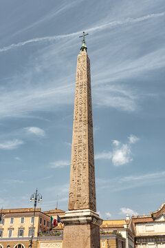 Flaminio Obelisk in Rome Italy