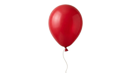 Red Balloon Floating Isolated on White Background for Celebrations © Waseem W