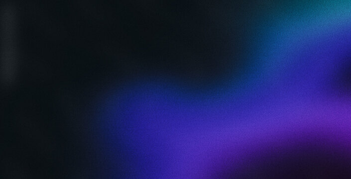 Blue purple black grainy gradient banner background website page header abstract noise effect design