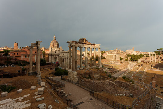 Ancient Roman Forum in Rome
