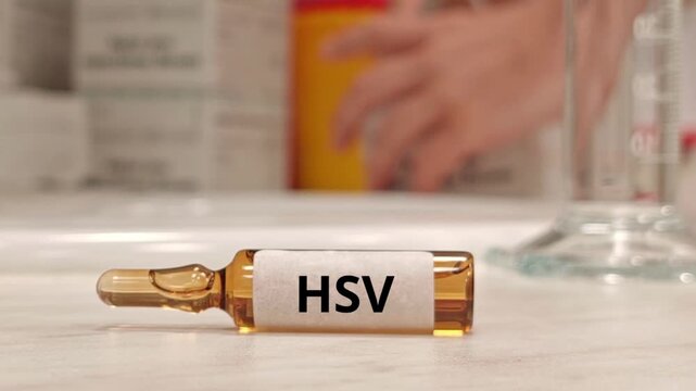 HSV abbreviation for herpes simplex virus, a medical target in candidate vaccine development