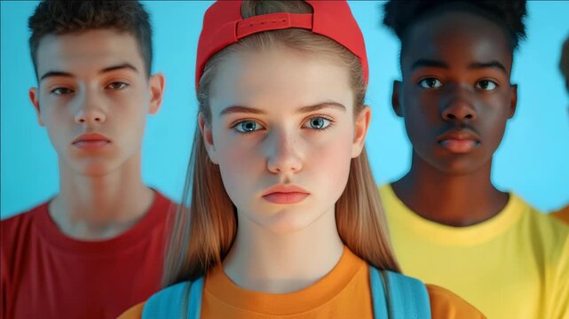 A of three young people posing together.