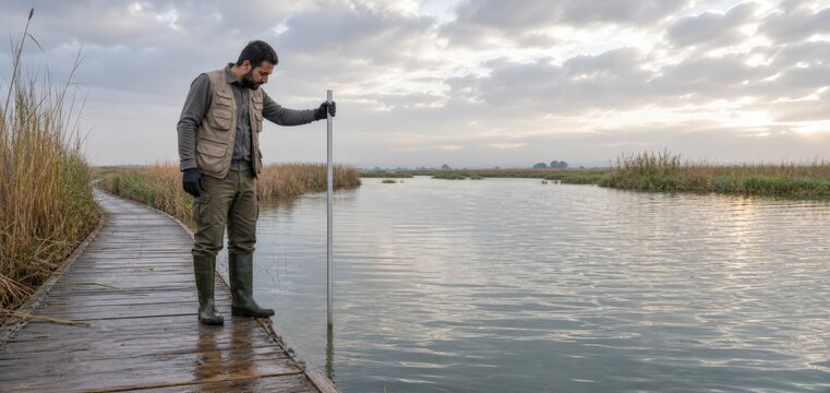 Mosquito Control Program Wetland Specialist Build Walking Along