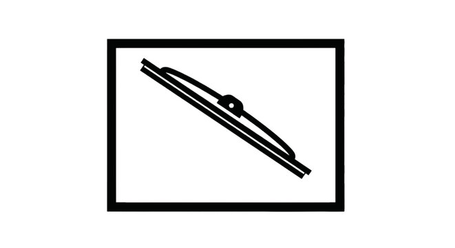 Vector illustration of windshield wiper icon on a transparent background