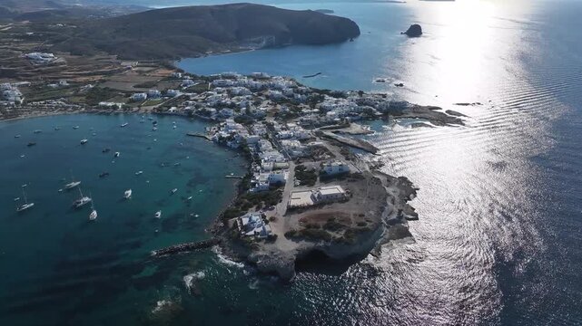 Pollonia Beach on the Greek Island of Milos