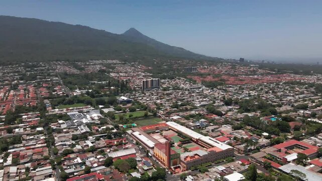 Aerial view of Santa Tecla, El Salvador.