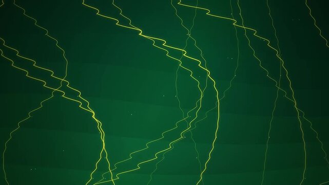 Green lightning bolt energy concept.
