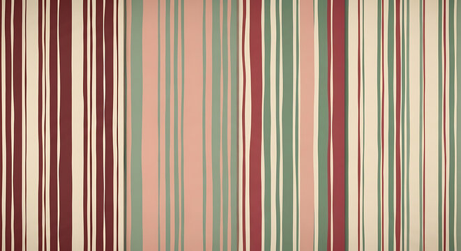 Elegant striped pattern with abstract vintage vertical lines in muted colors featuring handdrawn stripes for a retro textile background design