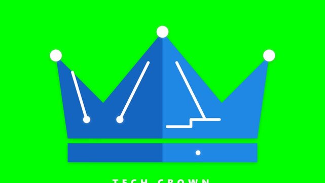 crown icon showing leadership process representing artificial intelligence dominance and top performance