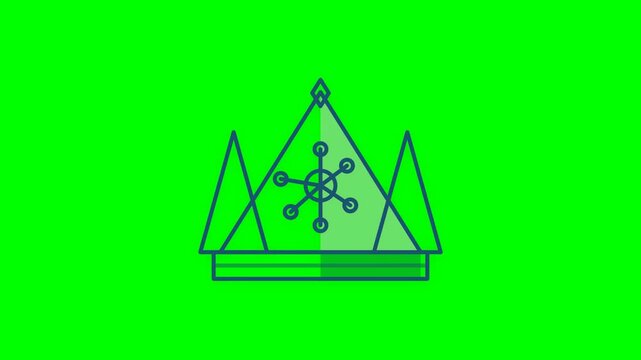 crown icon showing leadership process representing artificial intelligence dominance and top performance