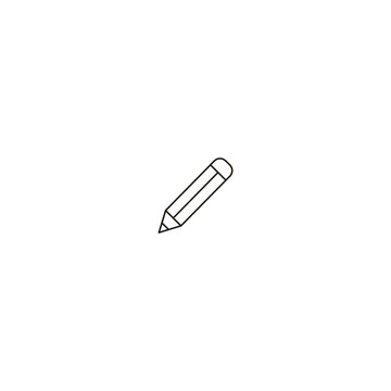 Minimal Mono-Line Edit Icon (Clean Vector Style)