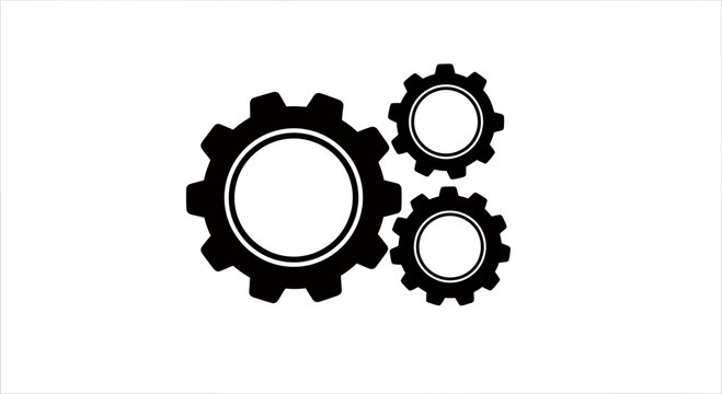 Interlocking gears symbolizing mechanical engineering, machinery, and technological innovation.