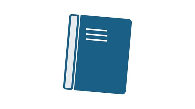 notebook icon showing note taking process representing education study organization and learning record