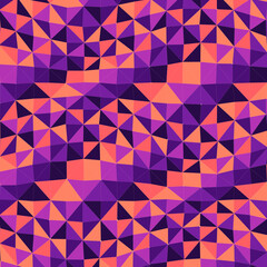 Fototapeta premium Abstract Geometric Low Poly Polygon Triangle Seamless Pattern Background Vector Graphic