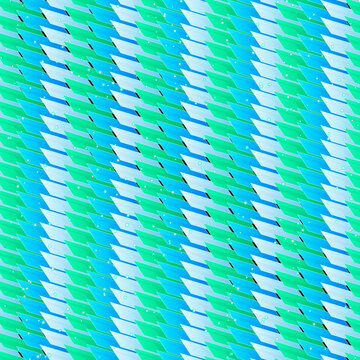 Abstract Diagonal Parallelogram Stripe Geometric Pattern Background In Cyan Green Blue Colors