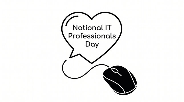 National IT Professionals Day, IT Professionals Day, IT, it, National IT Professionals, IT Professionals, Professionals Day, tech professionals, tech, technology, minimalist line art illustr