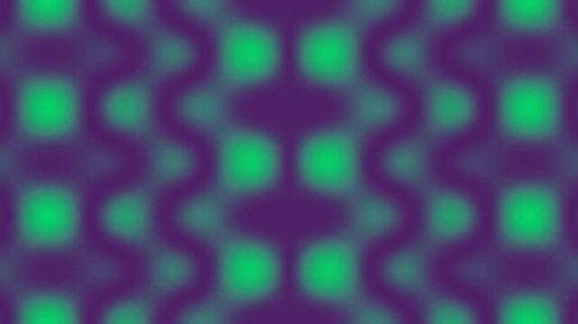 Abstract green and purple wavy pattern with blurred effect