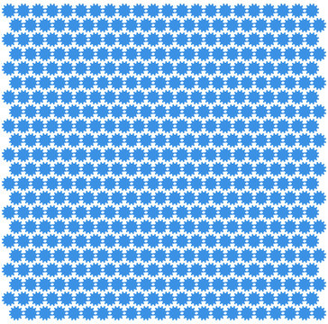 Seamless blue starburst pattern background - design for textile prints, gift wrapping paper, and web banners. Transparent PNG version.