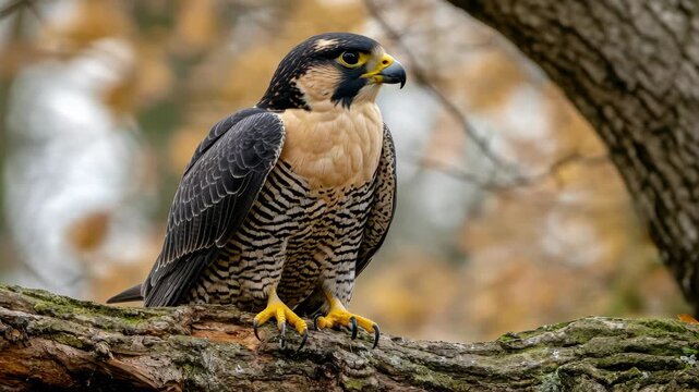 Bird of prey gazing into the distance.