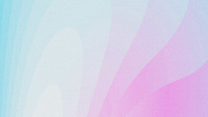 Soft abstract grainy textured background featuring smooth wavy layered forms in cyan and magenta purple. © yun visual
