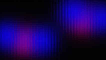 Futuristic neon blue and purple vertical lines background, abstract dark glowing stripe pattern...