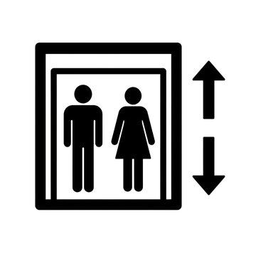 elevator signage pictogram